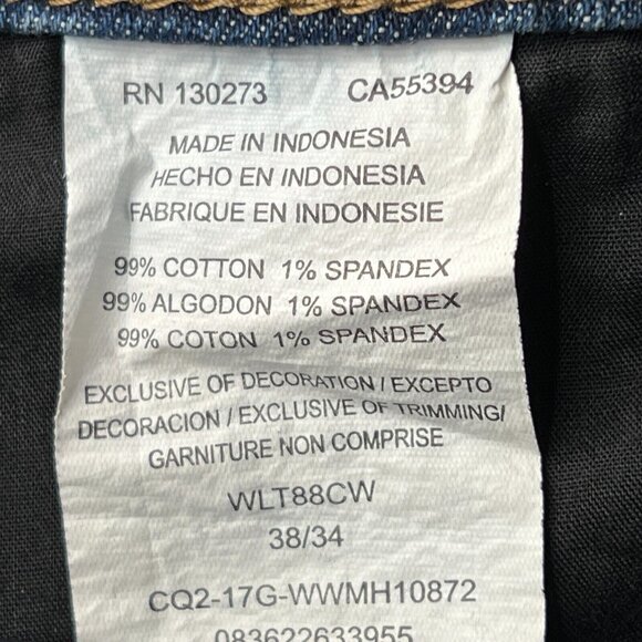 Wrangler Retro Jeans Mens 38 X 34 Slim Straight Stretch Denim Western - Picture 6 of 9